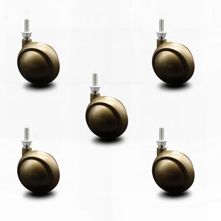 Service Caster 2.5 Inch Windsor Antique Metal Ball Caster - 5/16 Inch Threaded Stem, 5PK SCC-TS01S25-DCS-WA-5161878-5